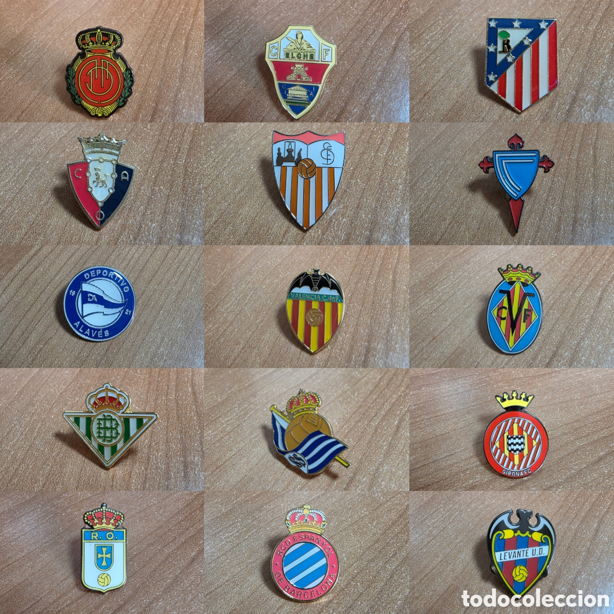 Coleccionismo deportivo: Pins de futbol de equipos espa&ntilde;oles