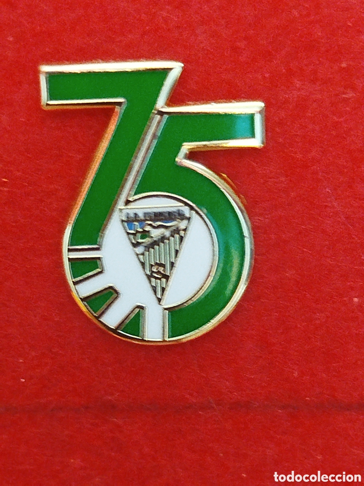 Coleccionismo deportivo: INSIGNIA DE FUTBOL UD CEBRERE&Ntilde;A 75ANIVERSARIO .Cebreros AVILA