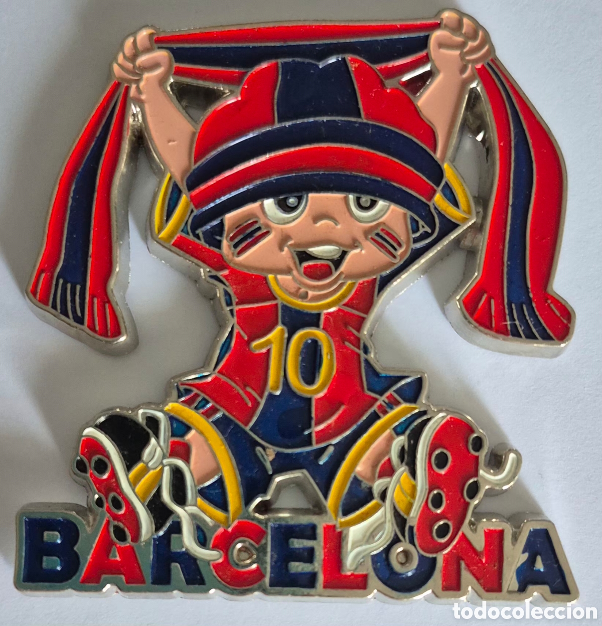 Coleccionismo deportivo: MAGN&Iacute;FICO IM&Aacute;N DEL F.C.BARCELONA 8X8,5CM.