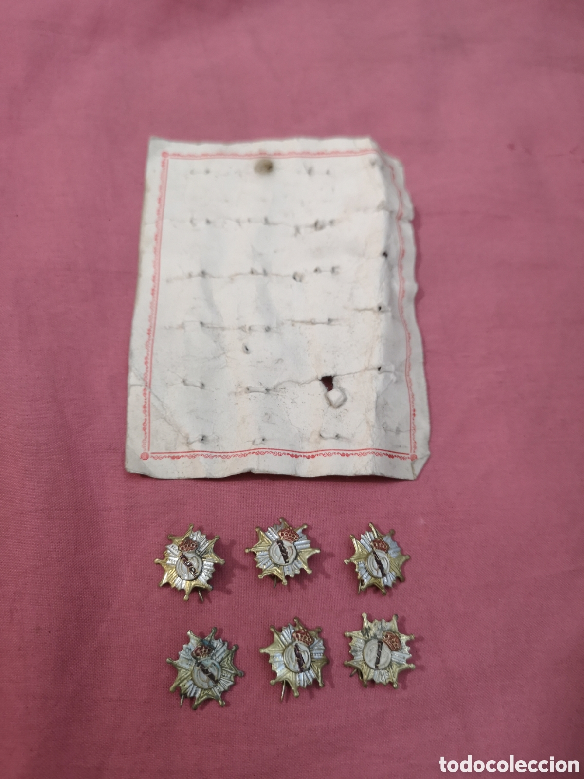 Coleccionismo deportivo: LOTE DE 6 PIN-INSIGNIA METAL CON ALFILER. EQUIPO F&Uacute;TBOL REAL MADRID. BIEN. A&Ntilde;OS 70.