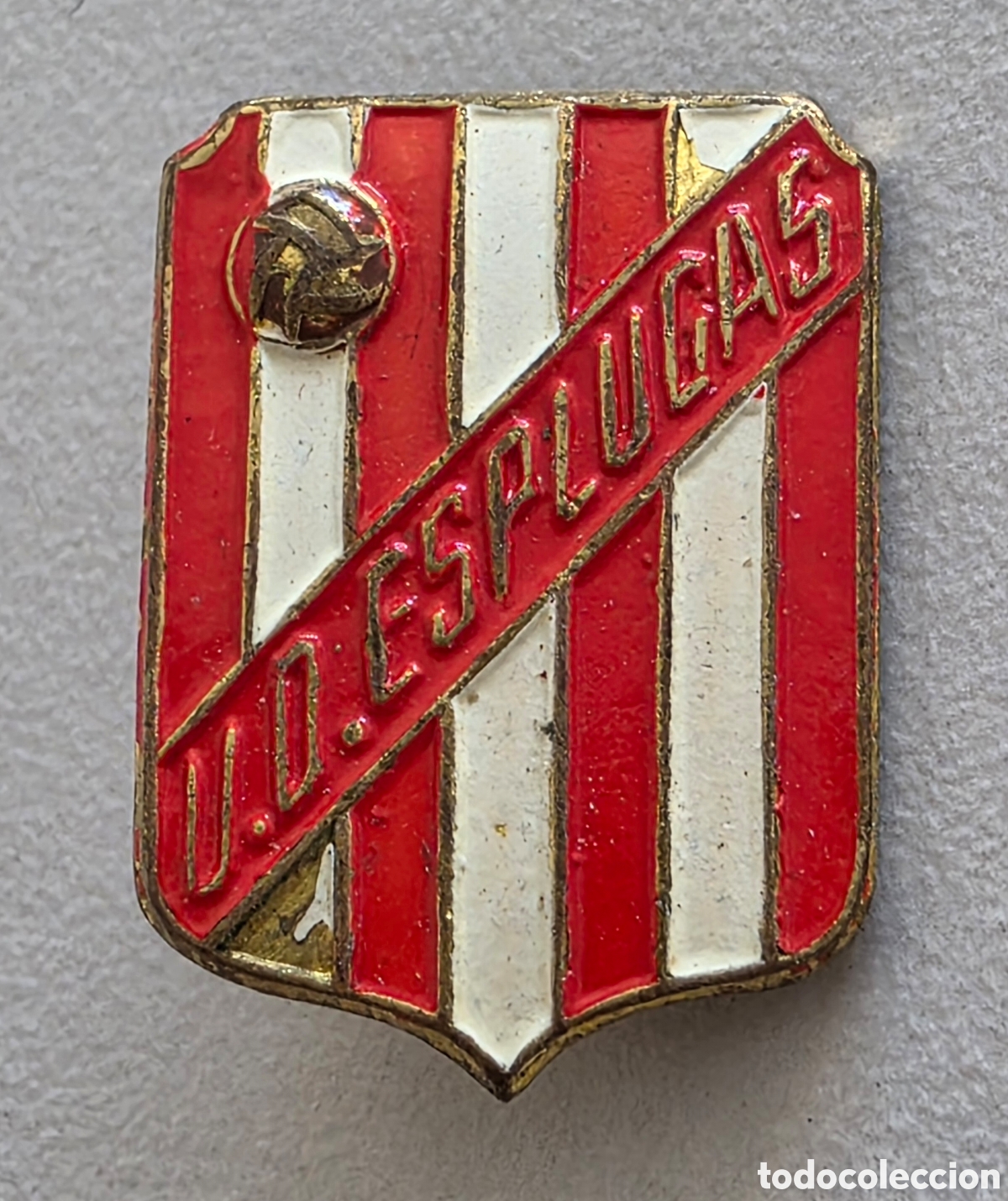 Coleccionismo deportivo: Insignia aguja Uni&oacute;n Deportiva Esplugas - Esplugues - Equipo F&uacute;tbol Catal&aacute;n
