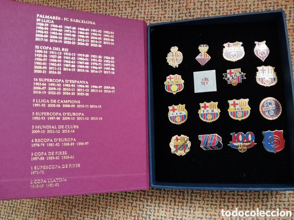 Coleccionismo deportivo: Pins evoluci&oacute;n hist&oacute;rica FC Barcelona