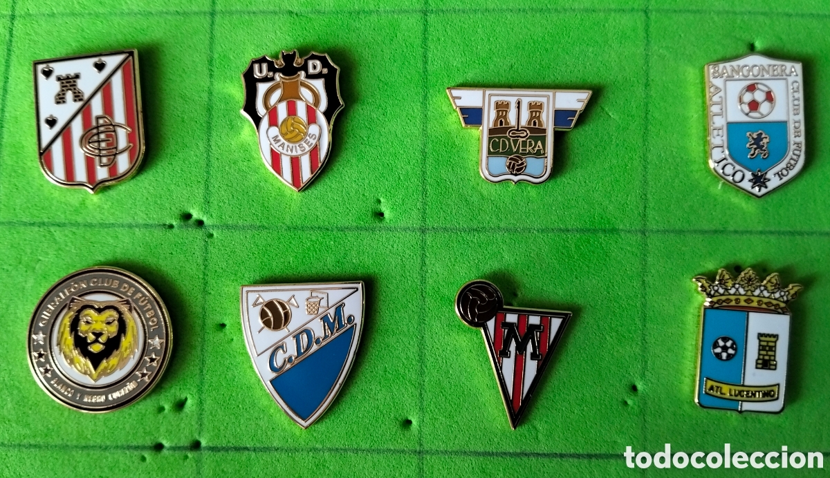 Coleccionismo deportivo: Lote de 8 pins esmaltados de gran calidad