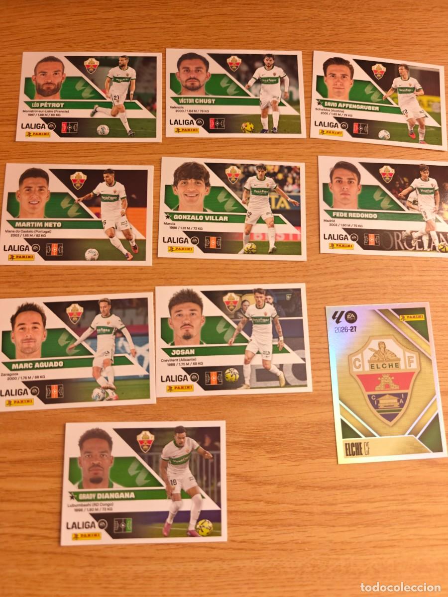 Coleccionismo deportivo: Lote 10 Cromos Liga Este 26 27 Elche CF 2026 2027