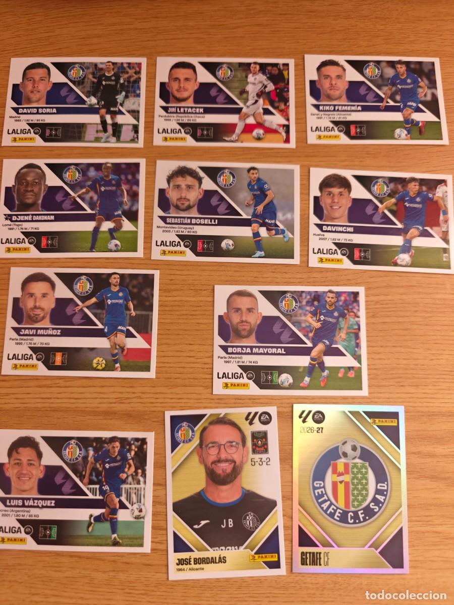 Coleccionismo deportivo: Lote 11 Cromos Liga Este 26 27 Getafe CF 2026 2027