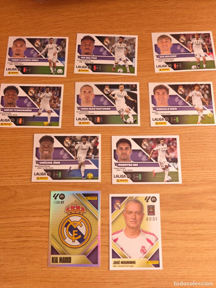 Coleccionismo deportivo: Lote 10 Cromos Liga Este 26 27 Real Madrid 2026 2027