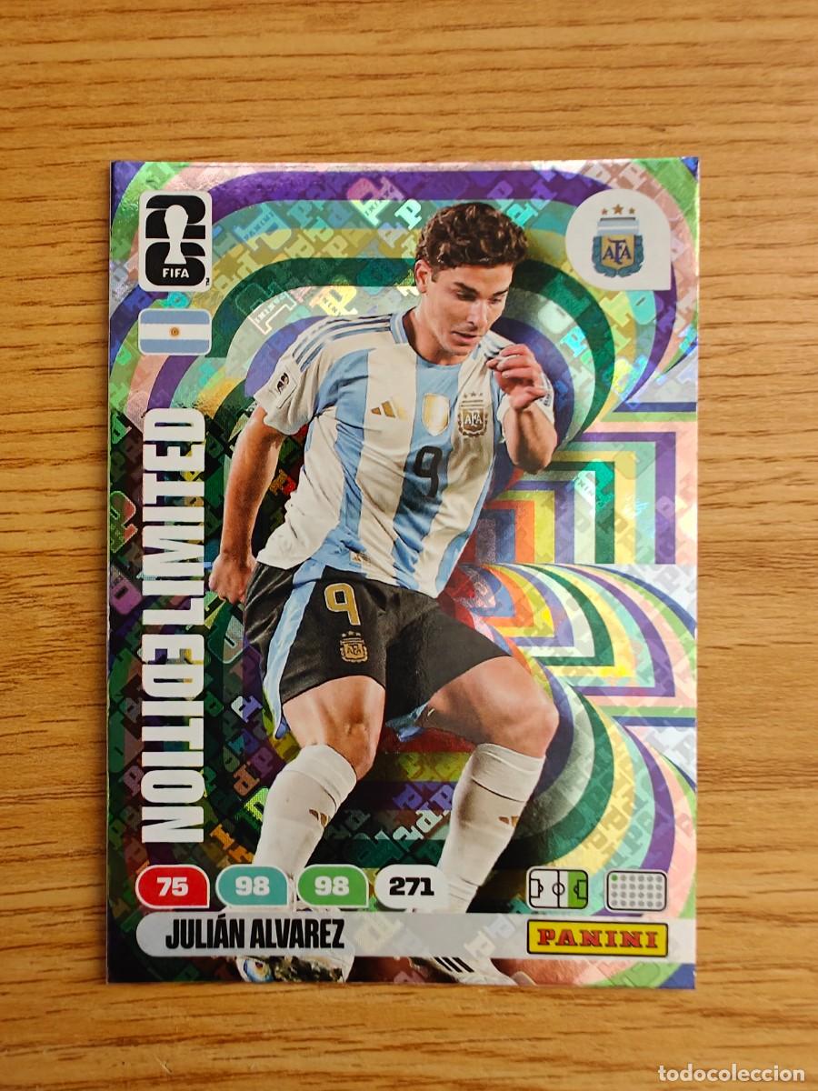 Coleccionismo deportivo: Julian Alvarez Panini FIFA World Cup 26 Limited Edition Argentina Mundial Adrenalyn XL 2026