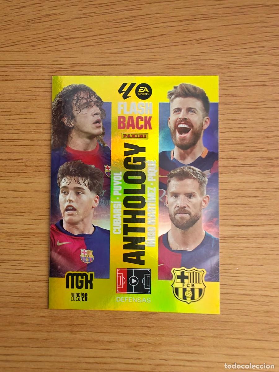 Coleccionismo deportivo: Puyol Piqu&eacute; Cubars&iacute; &Iacute;&ntilde;igo Mart&iacute;nez 439 Flashback Anthology Megacracks 2025 2026 Barcelona 2025 2026