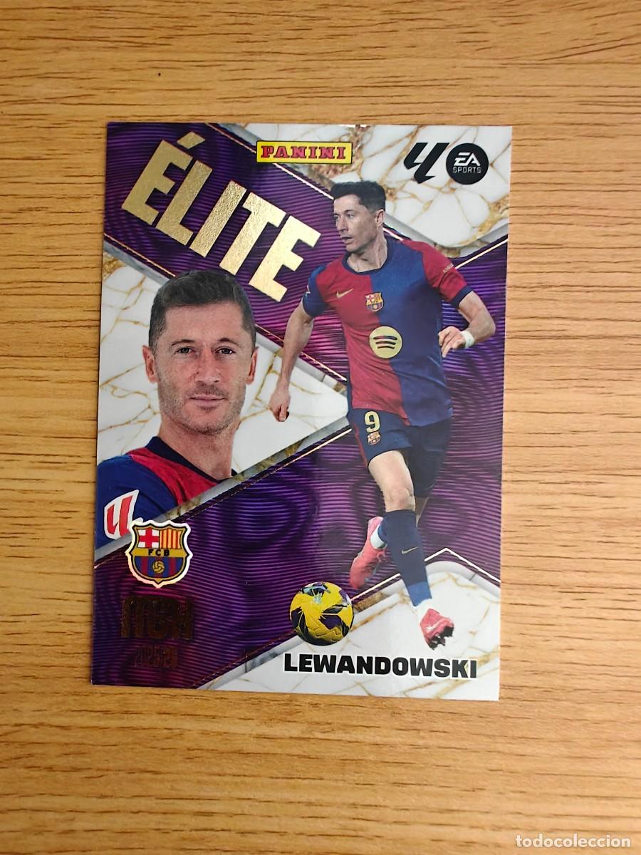 Coleccionismo deportivo: Lewandowski 10 &Eacute;lite Panini Megacracks 2025 2026 Barcelona 2025 2026