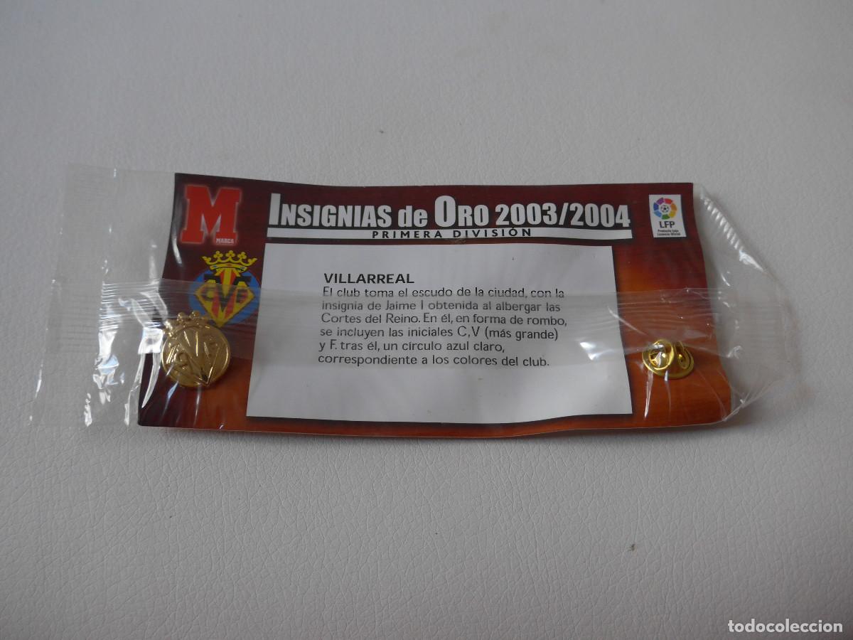 Coleccionismo deportivo: 18 INSIGNIAS DE ORO 2003/2004 PRIMERA DIVISION - Foto 9