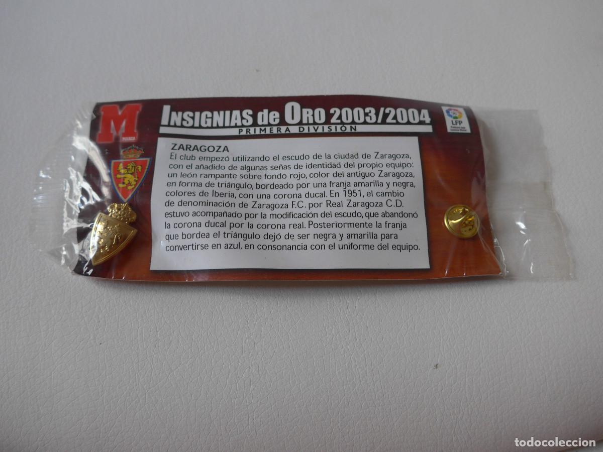 Coleccionismo deportivo: 18 INSIGNIAS DE ORO 2003/2004 PRIMERA DIVISION - Foto 10