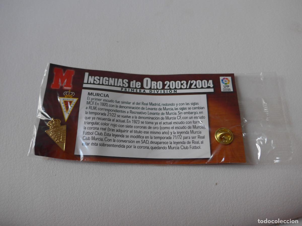 Coleccionismo deportivo: 18 INSIGNIAS DE ORO 2003/2004 PRIMERA DIVISION - Foto 11