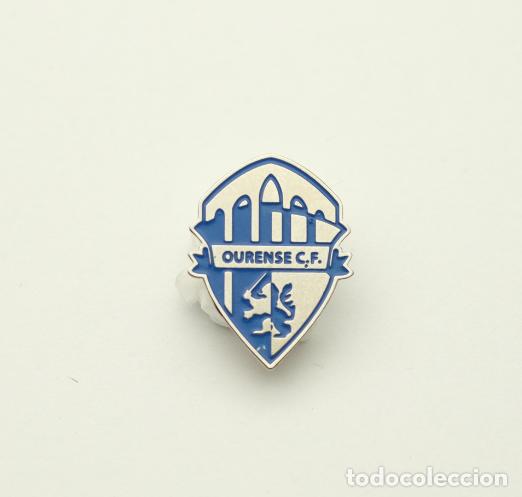 Sammelleidenschaft Sport: Badge Pin football clubs in Spain - Ourense CF.