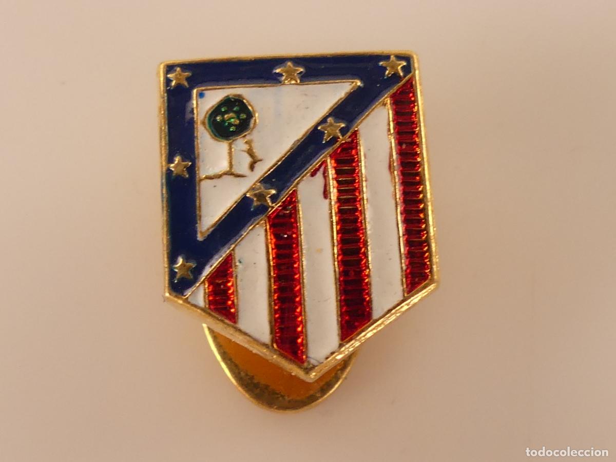 Sports collectibles: PIN OJAL INSIGNIA - ATLETICO DE MADRID