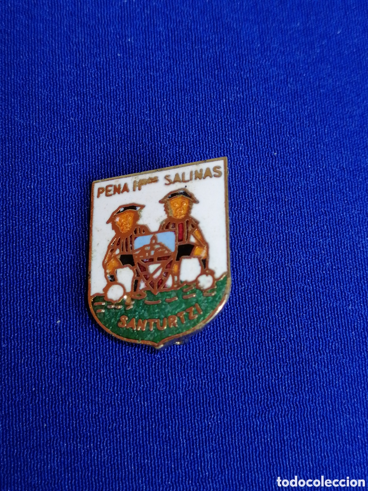 Collezionismo sportivo: ATL&Eacute;TICO DE BILBAO - PE&Ntilde;A HERMANOS SALINAS - SANTURZI INSIGNIA DE ALFILER