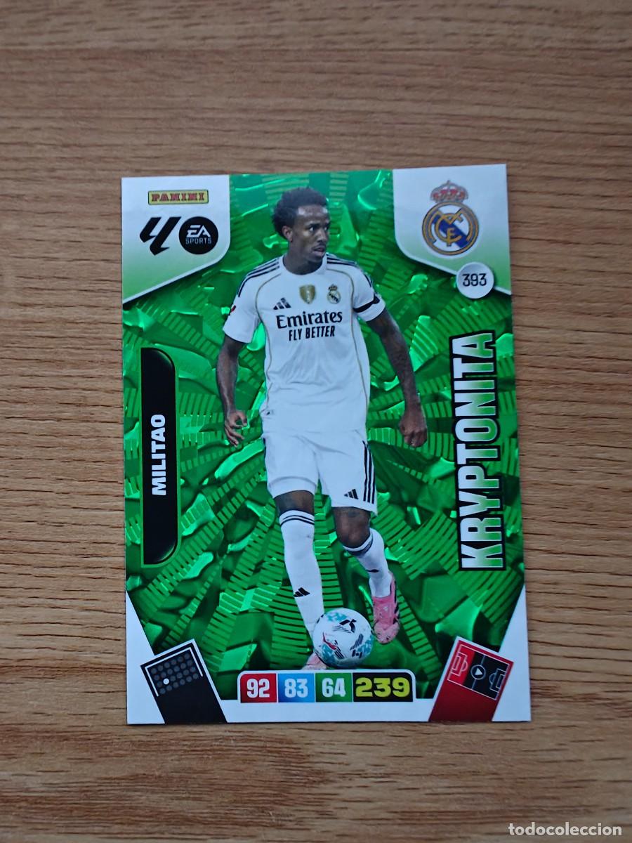 Coleccionismo deportivo: Milit&atilde;o 393 Kryptonita Adrenalyn XL 25 26 Real Madrid 2025 2026