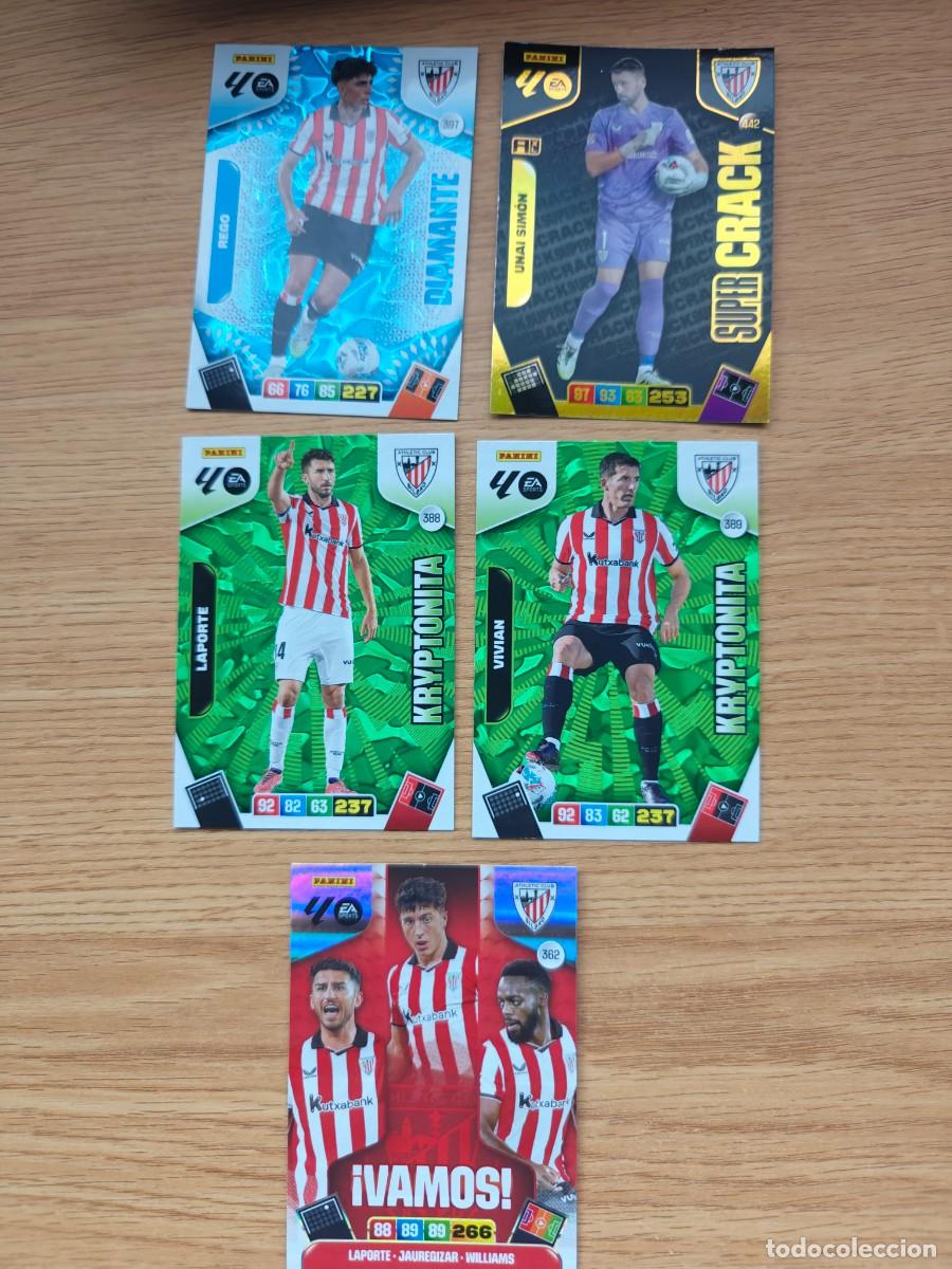 Coleccionismo deportivo: Lote 5 Cartas Adrenalyn XL 25 26 Athletic Club Bilbao Especiales 2025 2026