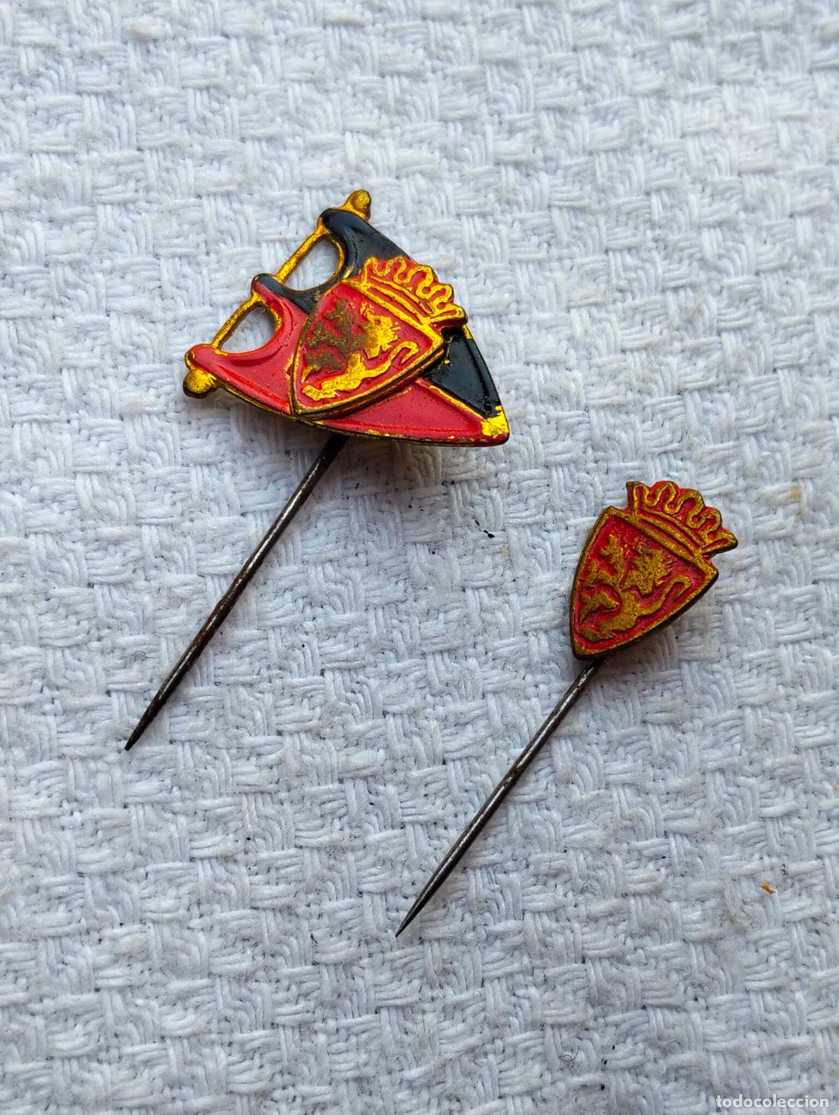 Colecionismo desportivo: Lote pines pins broches antiguos del futbol club real zaragoza