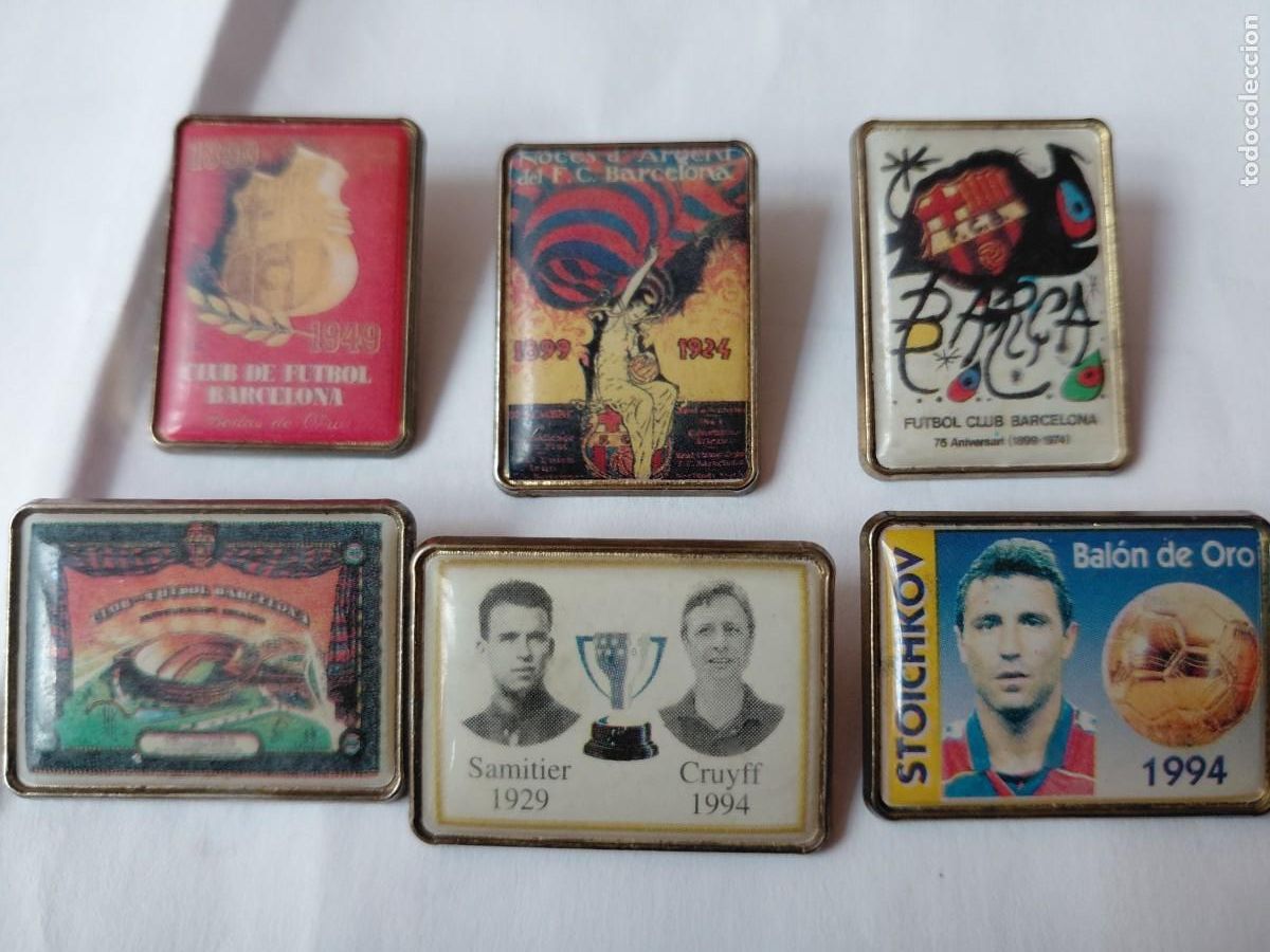 Coleccionismo deportivo: Pins historicos del Bar&ccedil;a