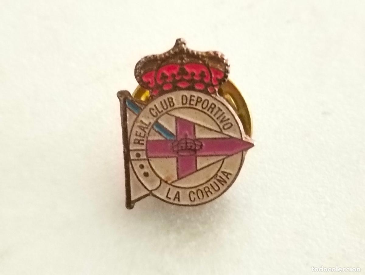 Coleccionismo deportivo: ANTIGUA INSIGNIA DE FUTBOL, REAL CLUB DEPORTIVO LA CORU&Ntilde;A