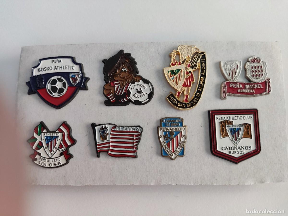 Coleccionismo deportivo: LOTE DE 8 PINS PE&Ntilde;AS ATHLETIC DE BILBAO