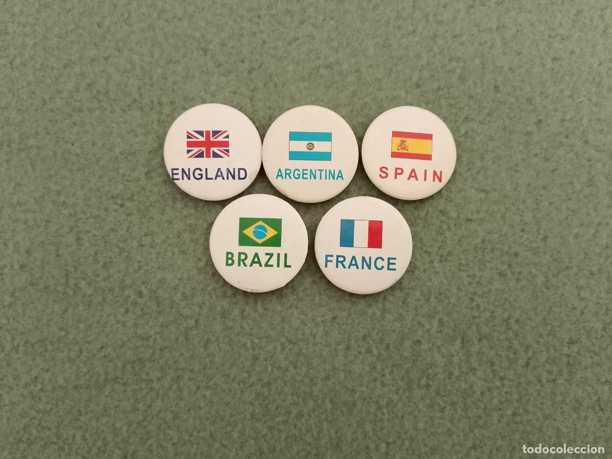 Coleccionismo deportivo: BROCHES CHAPAS EQUIPOS DE FUTBOL INTERNACIONALES