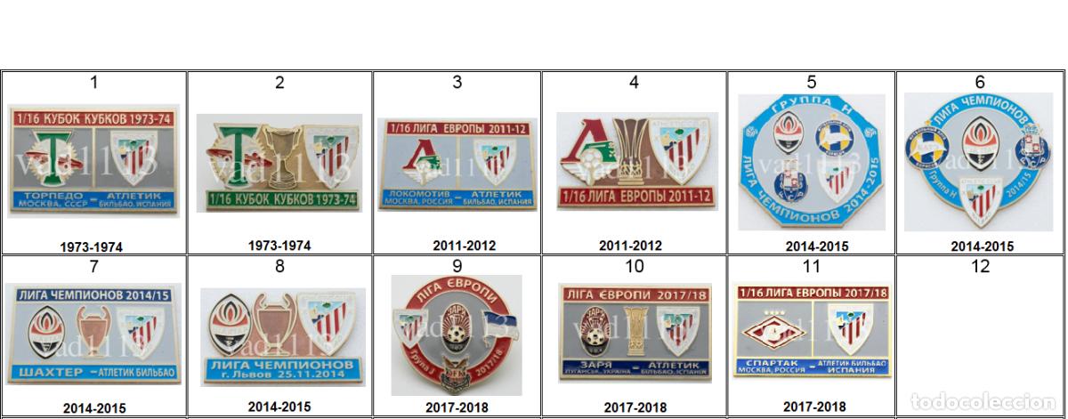 Coleccionismo deportivo: Badge Pin: football clubs in Spain - Athletic Bilbao (the price is for any single badge).