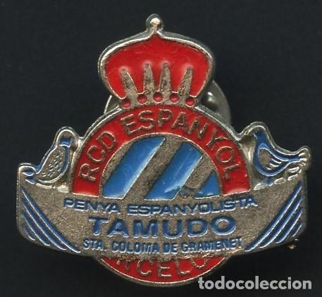 Collezionismo sportivo: F&Uacute;TBOL, PIN, R.C.D. ESPA&Ntilde;OL, PENYA ESPANYOLISTA TAMUDO, STA. COLOMA DE GRAMANET