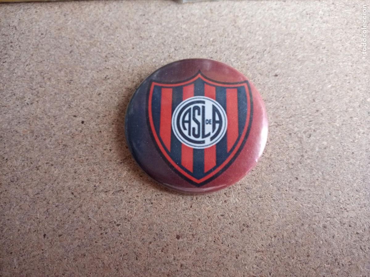 Coleccionismo deportivo: Club Atl&eacute;tico San Lorenzo de Almagro. Pin de chapa/bot&oacute;n con imperdible/alfiler/aguja/broche.
