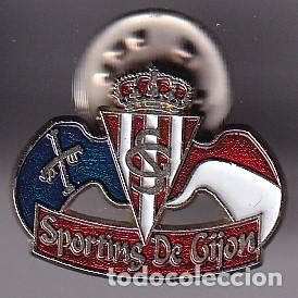 Collezionismo sportivo: PIN DEL CLUB DE FUTBOL SPORTING DE GIJON (FOOTBALL)