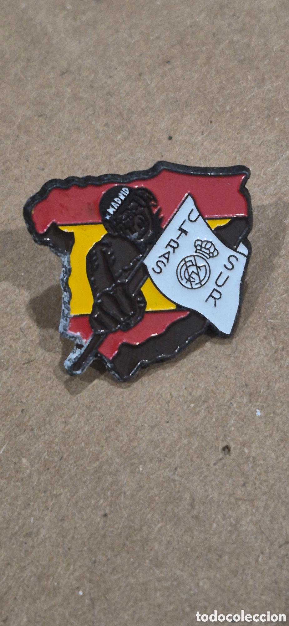 Collectionnisme sportif: Pin Real Madrid Club de F&uacute;tbol a&ntilde;os 80-90