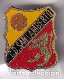 Collezionismo sportivo: ANTIGUA INSIGNIA DE IMPERDIBLE DEL EQUIPO DE FUTBOL SAN LAMBERTO (FOOTBALL) ZARAGOZA