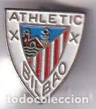 Sports collectibles: ANTIGUA INSIGNIA DE IMPERDIBLE DEL EQUIPO DE FUTBOL ATHLETIC DE BILBAO (FOOTBALL) VIZCAYA