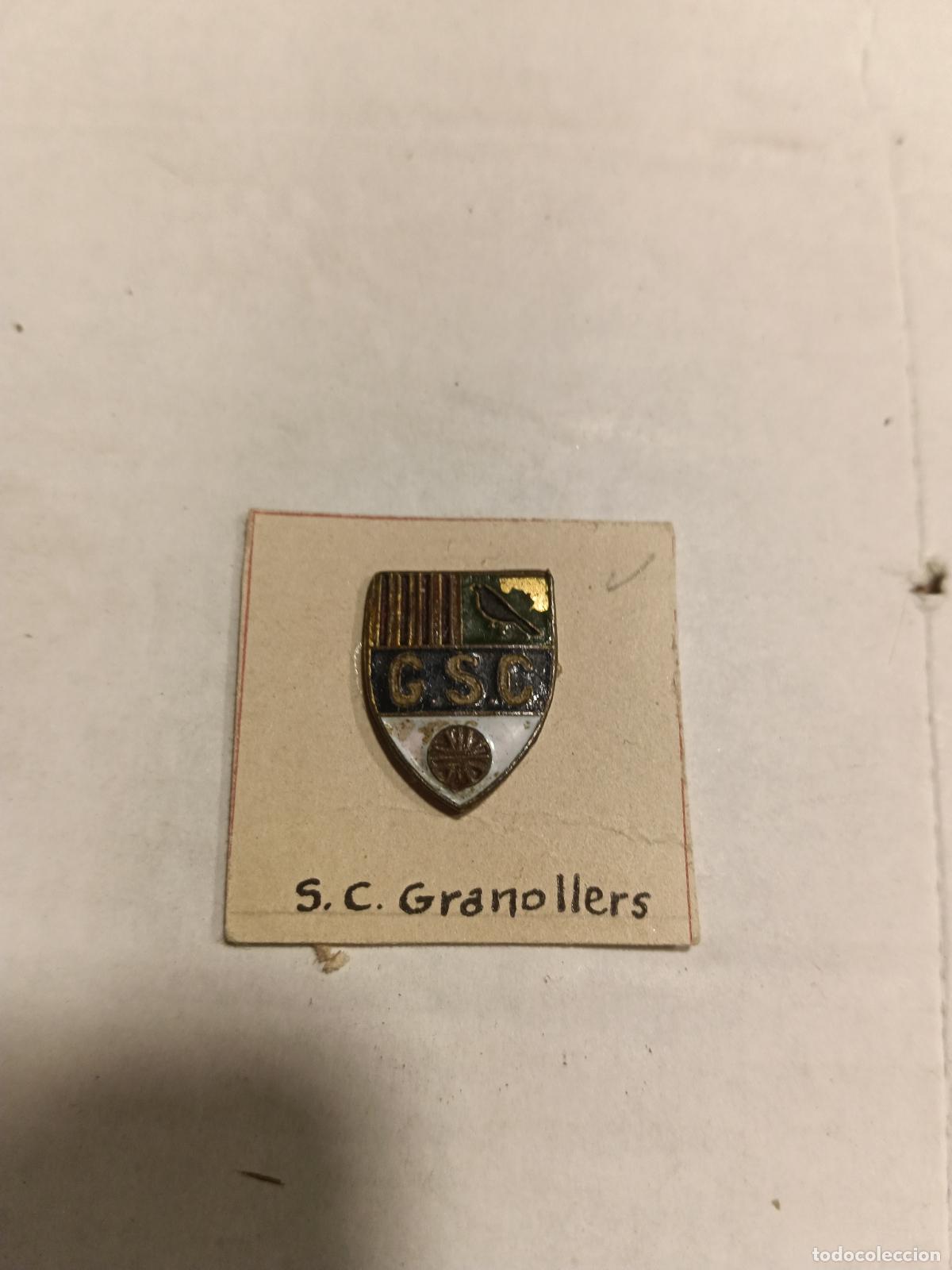 Sammelleidenschaft Sport: Pin antiguo rareza gsc escudo equipo futbol esport club Granollers insignia original a&ntilde;os 30