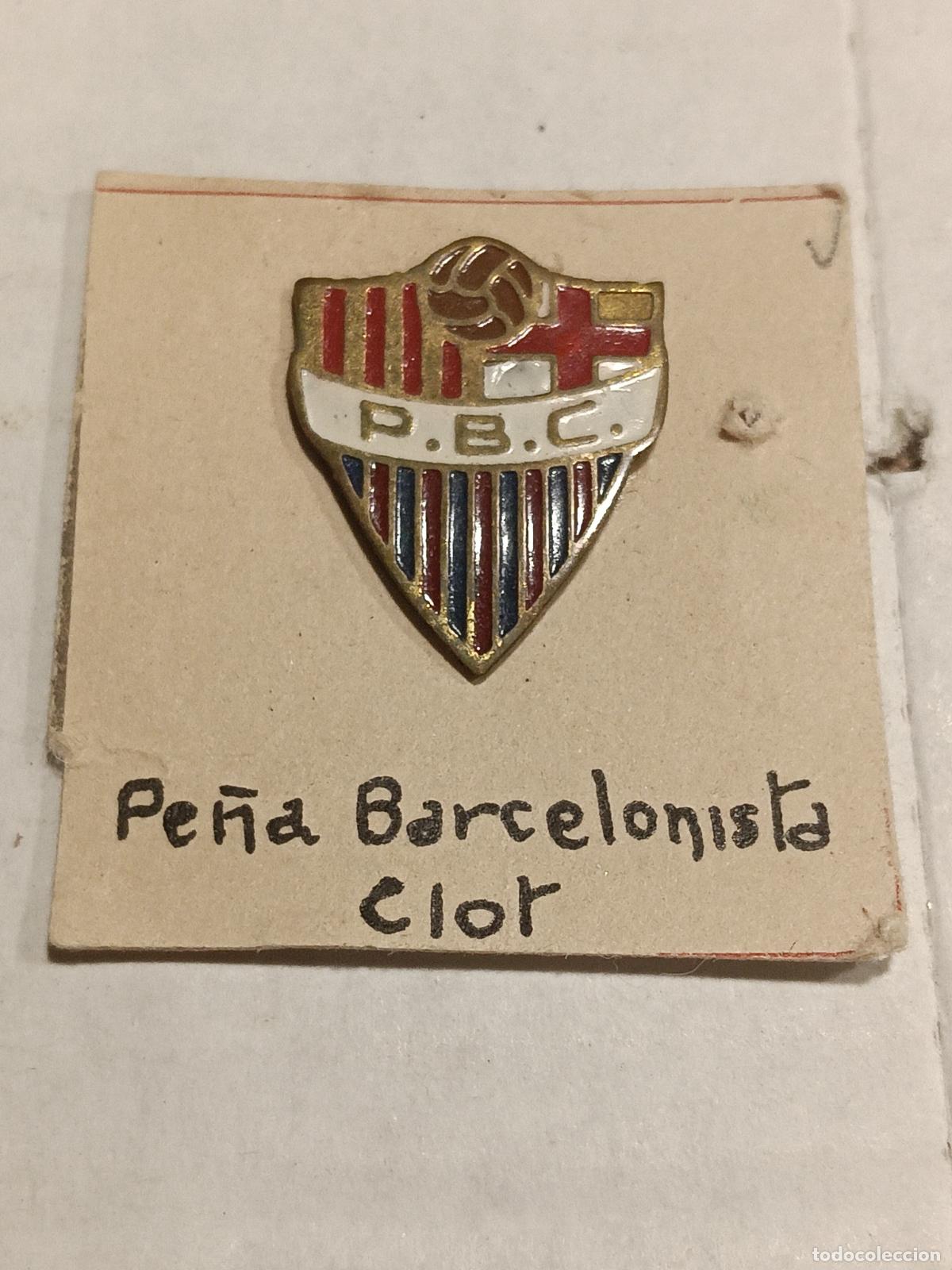 Sammelleidenschaft Sport: Pin antiguo rareza escudo pe&ntilde;a barcelonista futbol clot insignia antiguo original