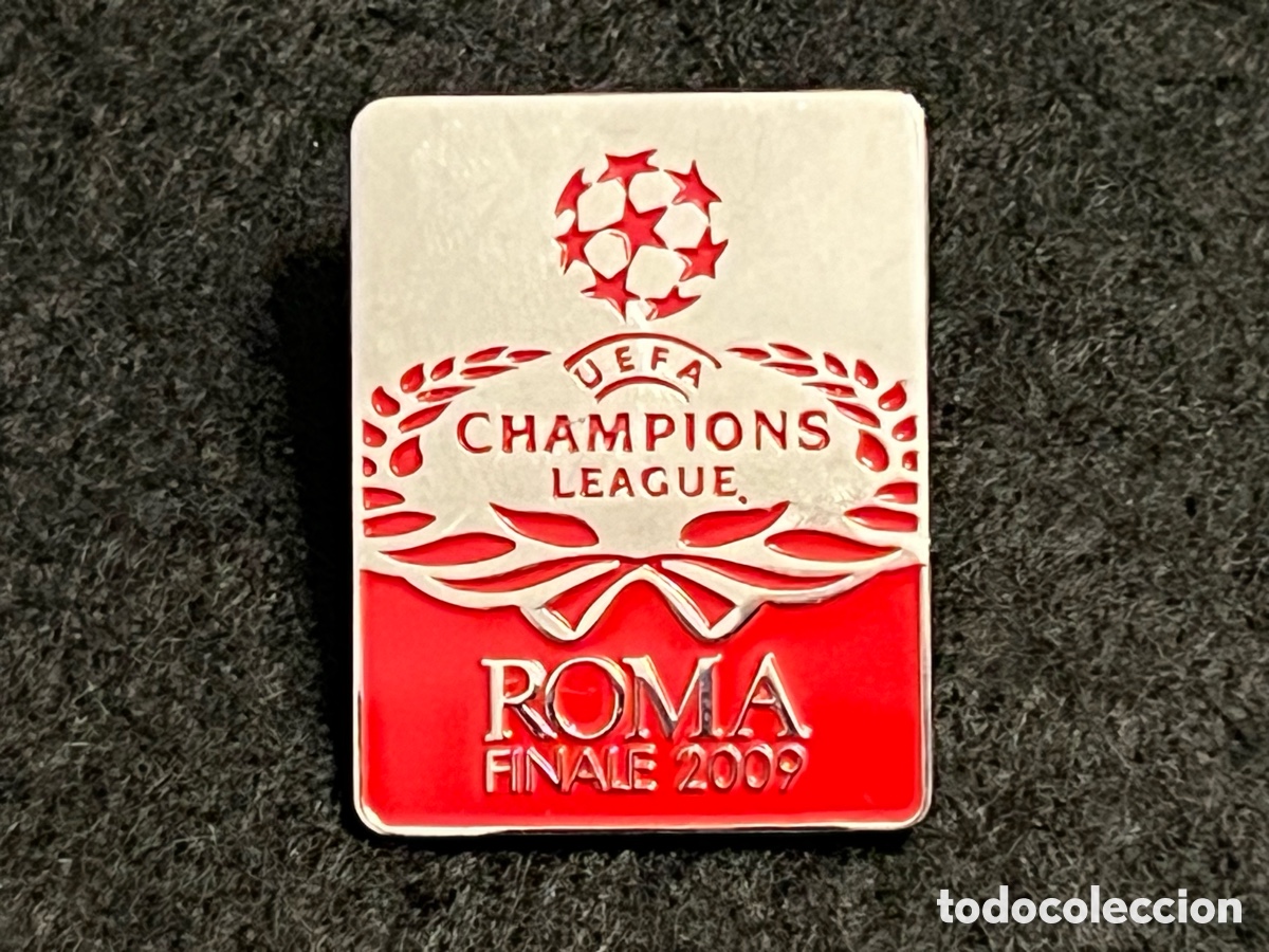 Collectionnisme sportif: FC BARCELONA MANCHESTER UNITED FINAL CHAMPIONS LEAGUE 2009 PIN INSIGNIA MESSI RONALDO.