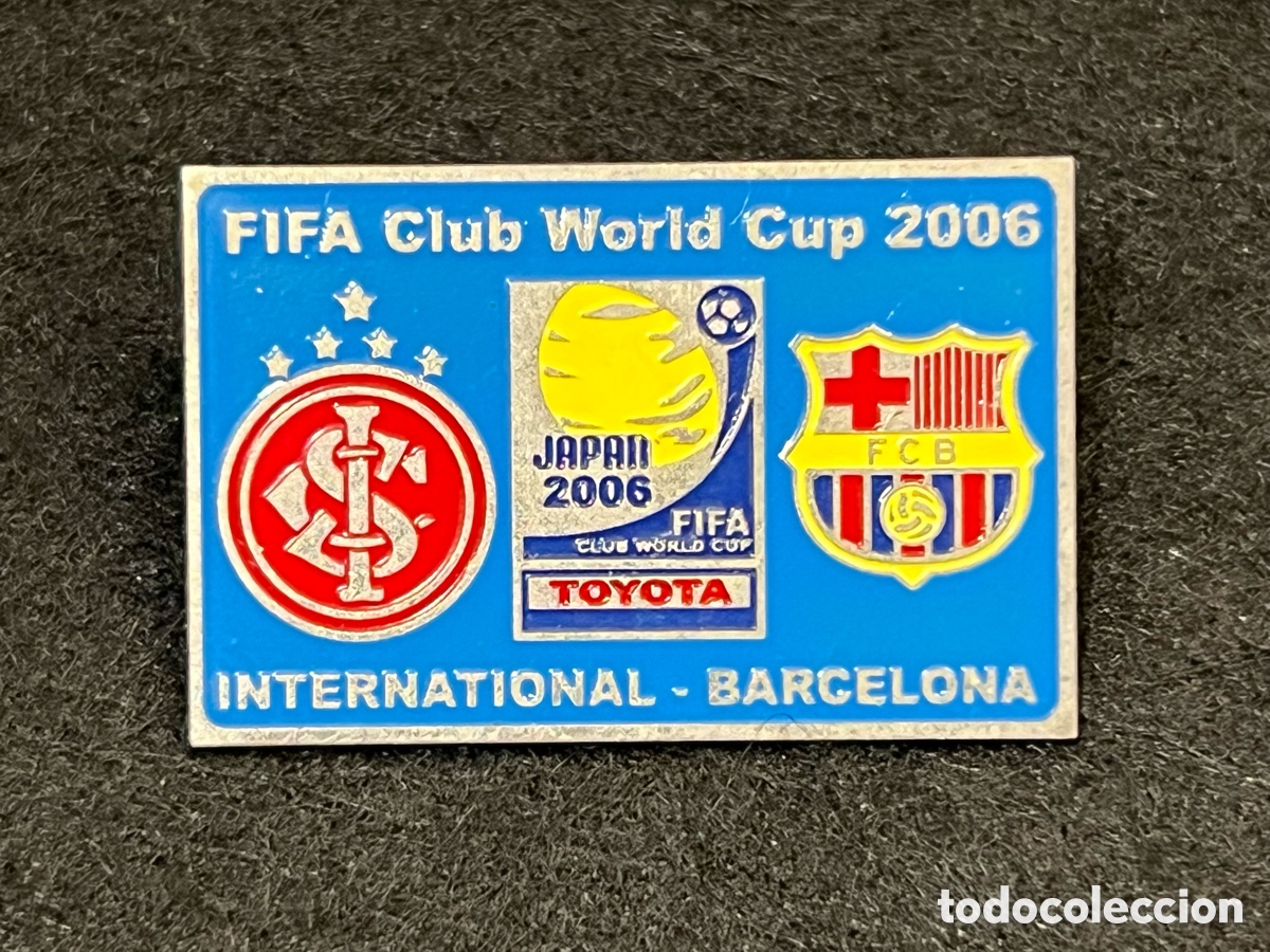 Coleccionismo deportivo: PIN FC BARCELONA INTERNACIONAL PORTO ALEGRE FINAL MUNDIAL DE CLUBES 2006 INSIGNIA.