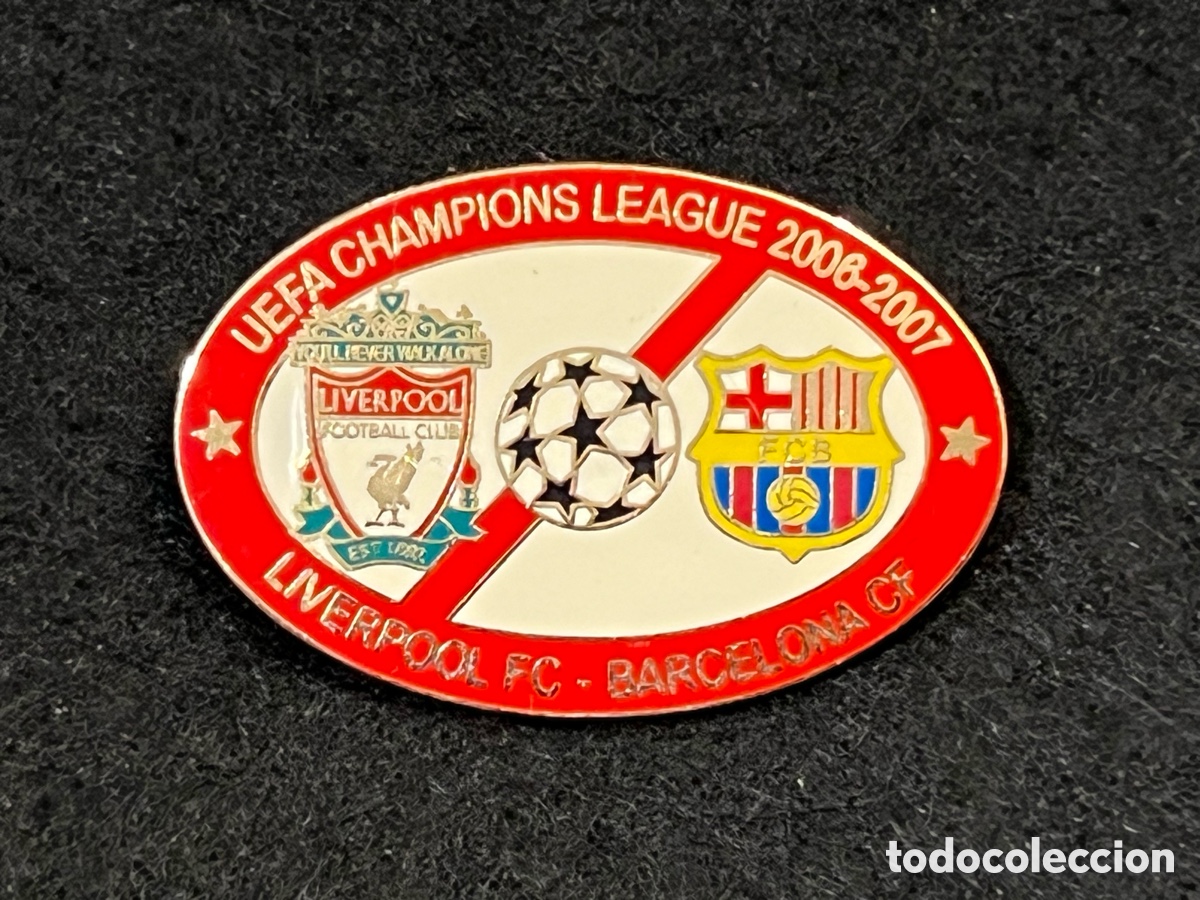 Coleccionismo deportivo: PIN FC BARCELONA LIVERPOOL CHAMPIONS LEAGUE 2006-2007 OCTAVOS FINAL BAR&Ccedil;A INSIGNIA