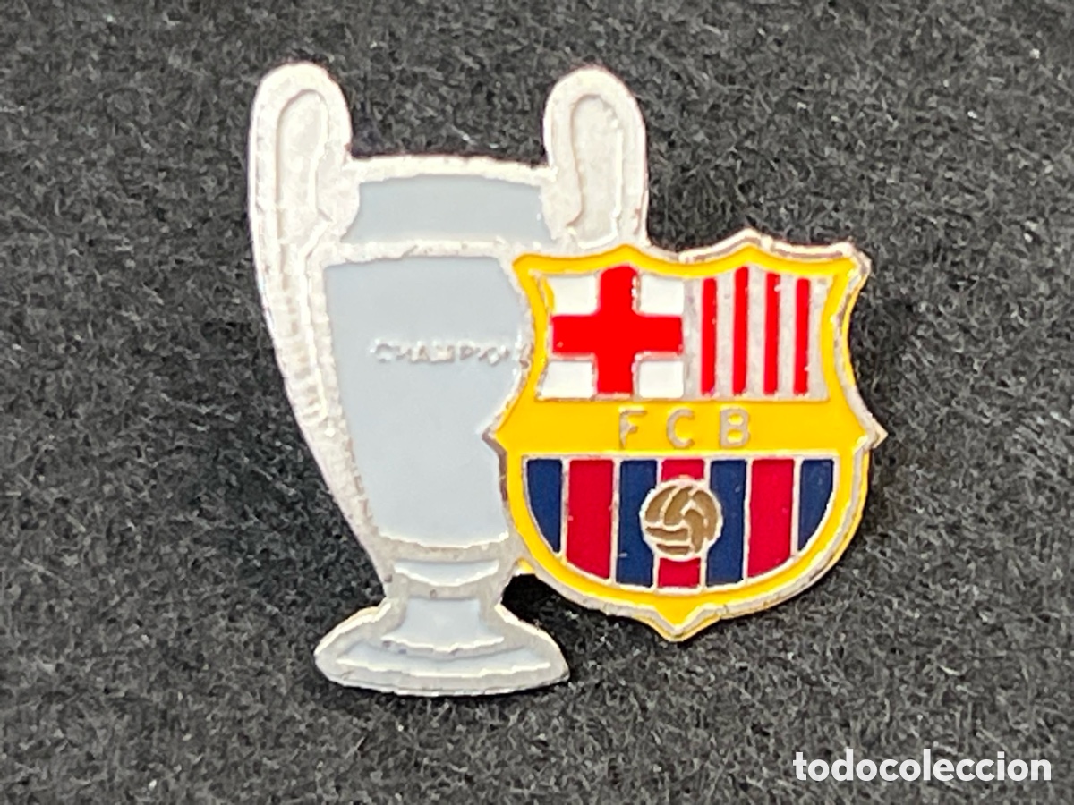 Coleccionismo deportivo: PIN FC BARCELONA CHAMPIONS LEAGUE INSIGNIA BAR&Ccedil;A COPA CAMPEON FUTBOL.