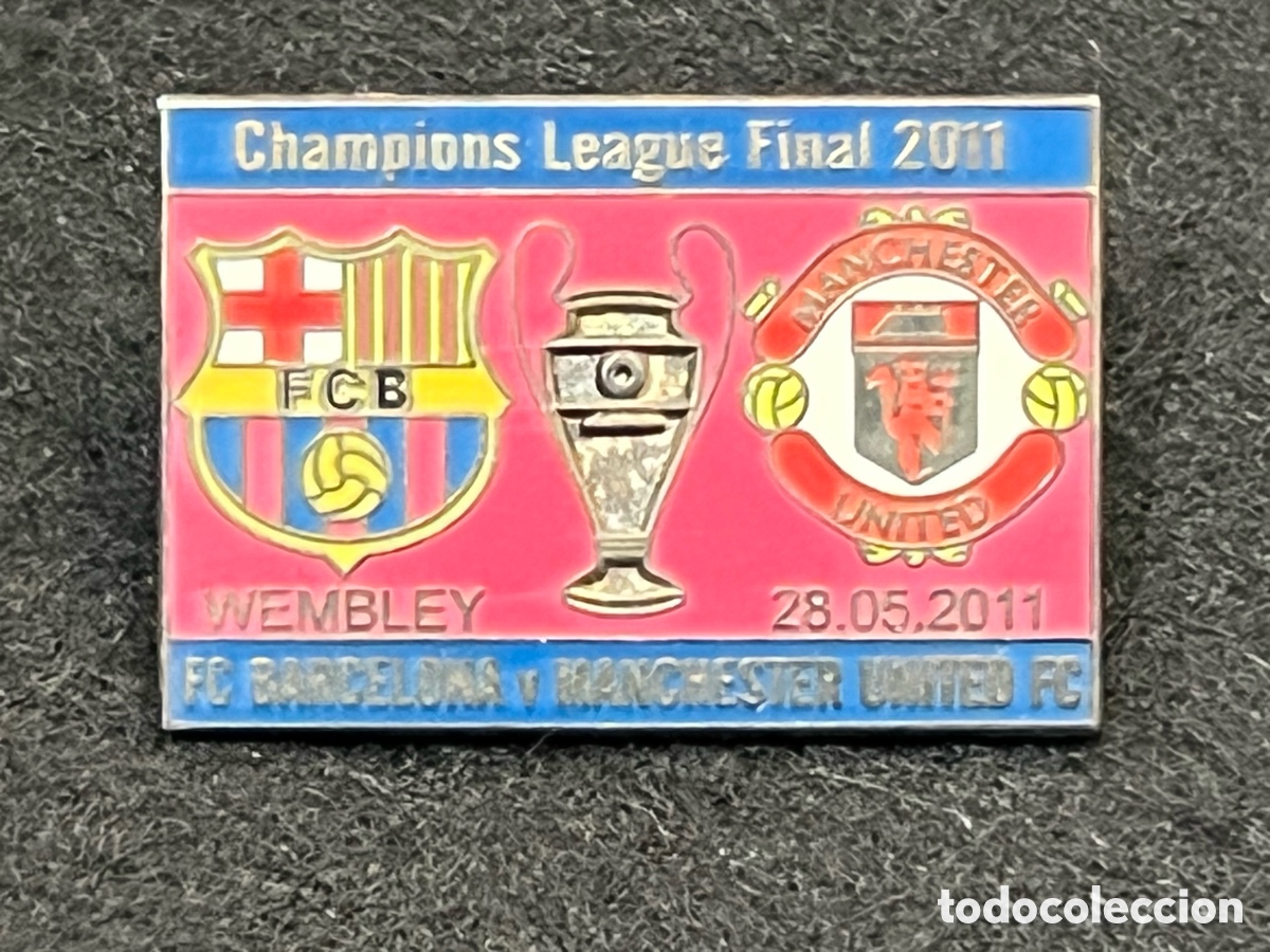 Coleccionismo deportivo: PIN FC BARCELONA MANCHESTER UNITED FINAL CHAMPIONS LEAGUE 2010-2011 WEMBLEY BAR&Ccedil;A MESSI.