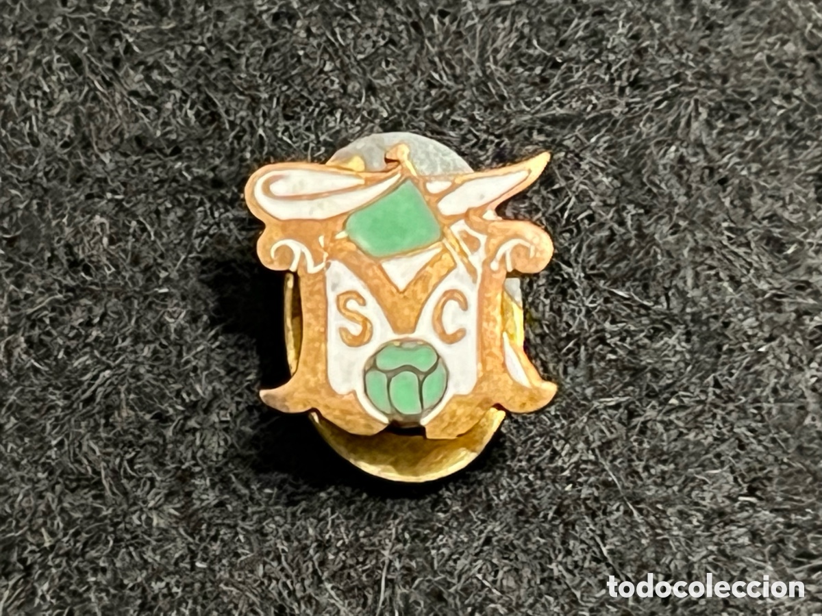 Coleccionismo deportivo: MONTOLET SPORT CLUB ANTIGUA INSIGNIA SOLAPA OJAL PIN FUTBOL RARO.