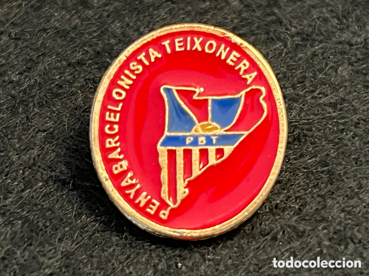 Coleccionismo deportivo: PIN PB PENYA BARCELONISTA TEIXONERA FC BARCELONA PE&Ntilde;A BAR&Ccedil;A INSIGNIA.