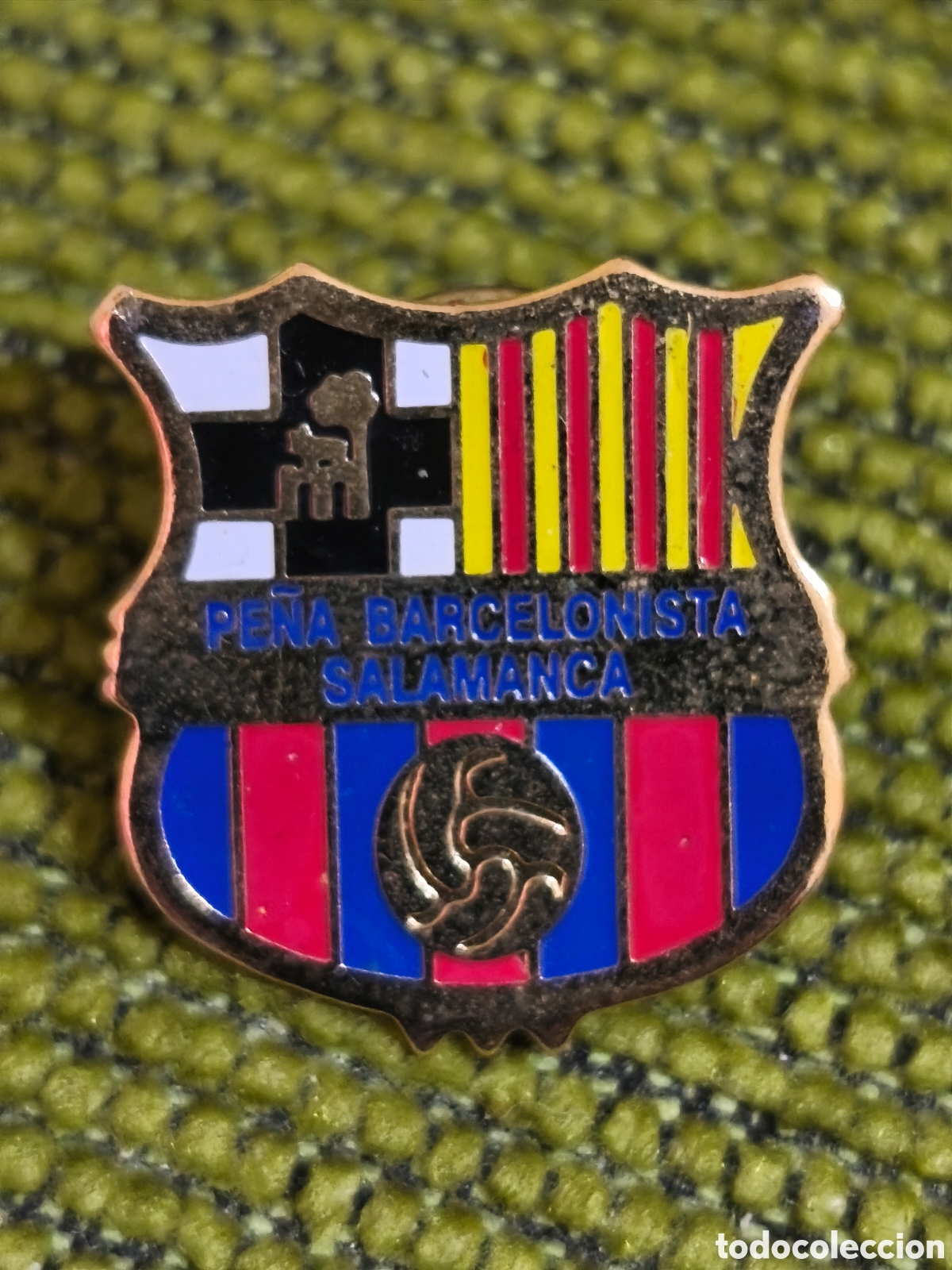 Coleccionismo deportivo: PIN DEL BAR&Ccedil;A. PE&Ntilde;A BARCELONISTA DE SALAMANCA. FC BARCELONA.