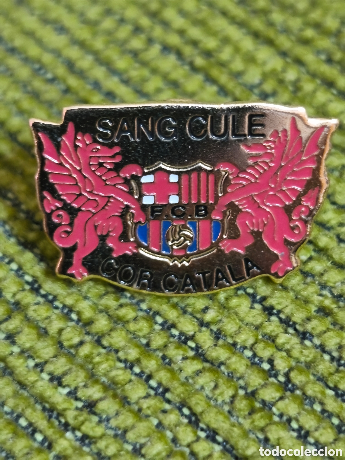 Sports collectibles: PIN DEL BAR&Ccedil;A. PENYA BARCELONISTA SANG CUL&Eacute; COR CATAL&Agrave;. FC BARCELONA