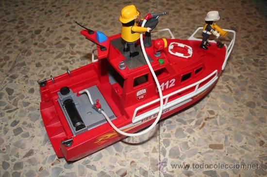 barco bomberos playmobil