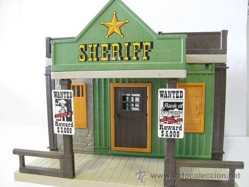 PLAYMOBIL OFICINA SHERIFF REF: 3786 OESTE WESTERN VAQUEROS INDIOS PIEZAS (Juguetes - Playmobil)