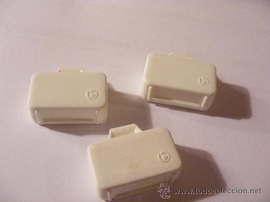 Playmobil: PLAYMOBIL MALETAS BLANCAS LOTE
