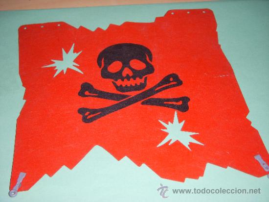 Playmobil: Playmobil - VELA PARA BARCO PIRATA CORSARIO ROJO REF. 3619 3133 3174 5733 3900 7518
