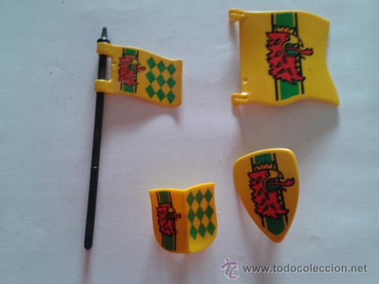 Playmobil: ESTANDARTES CASTILLO FORTALEZA DE PLAYMOBIL
