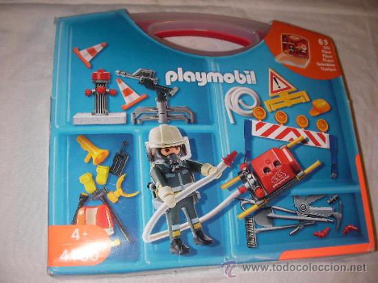 Playmobil: CAJA CON KIT BOMBERO Y ACCESORIOS DIVERSOS - Foto 1